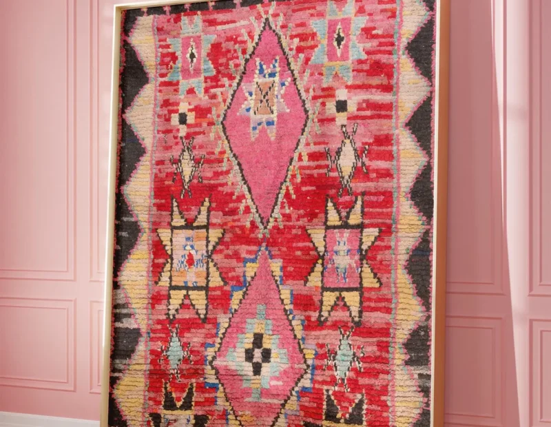 Colorful Moroccan Rug Print II Berber Wall Art - Image 4
