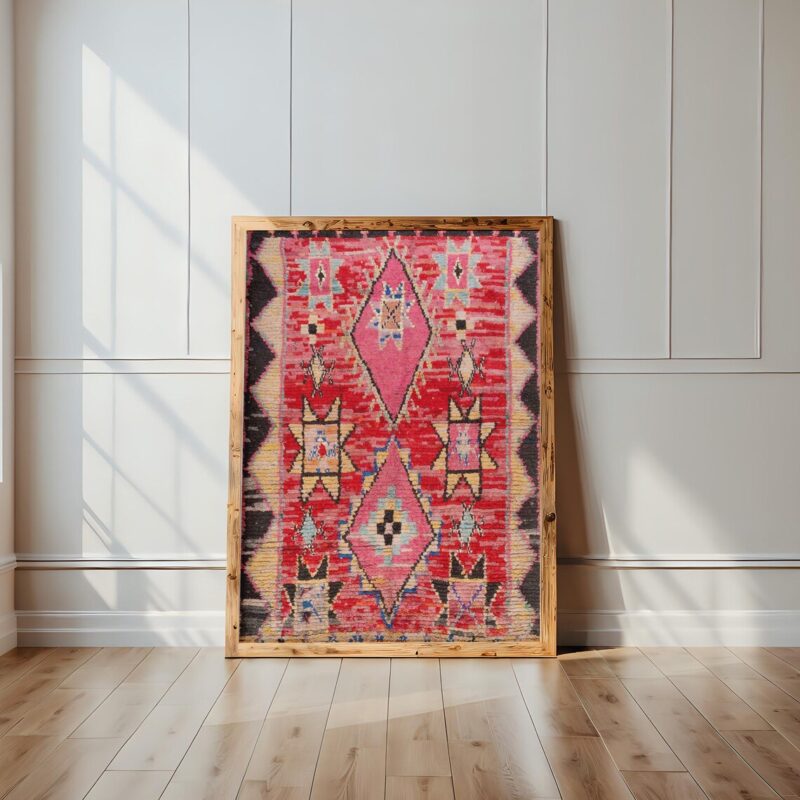Colorful Moroccan Rug Print II Berber Wall Art