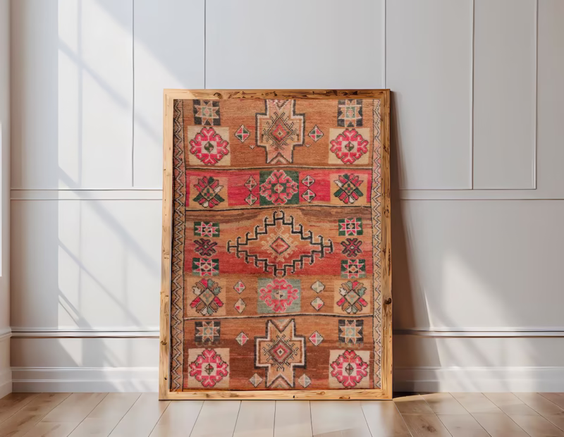 Colorful Moroccan Rug Photo Print - Berber Wall Art - Image 10