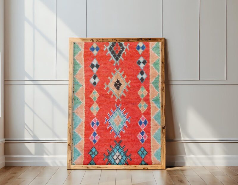 Colorful Moroccan Rug Print - Berber Wall Art - Image 3