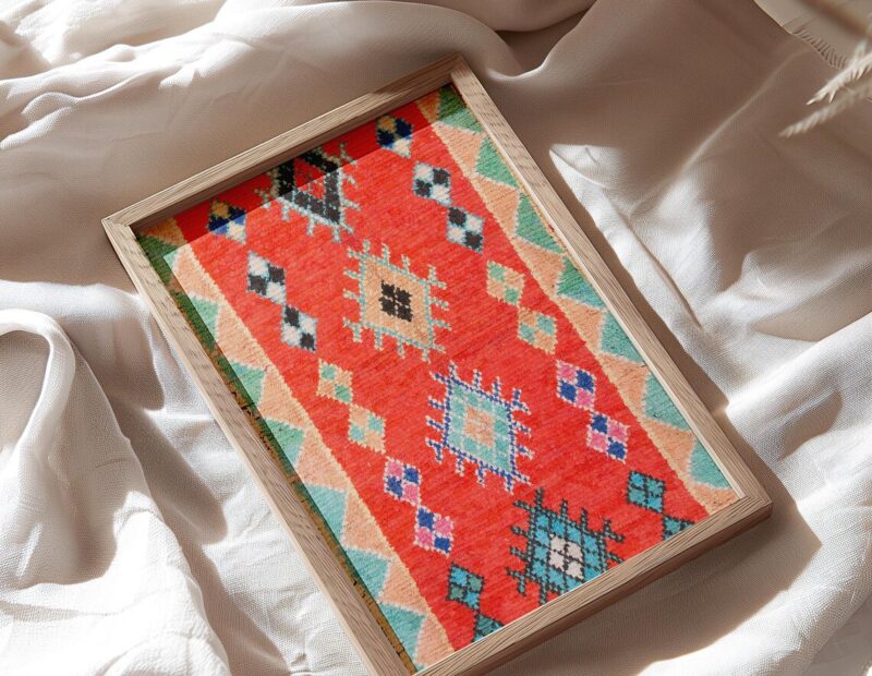 Colorful Moroccan Rug Print - Berber Wall Art - Image 4