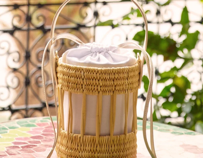 Handmade Bag, Morocco Bag, Moroccan Basket - Image 6