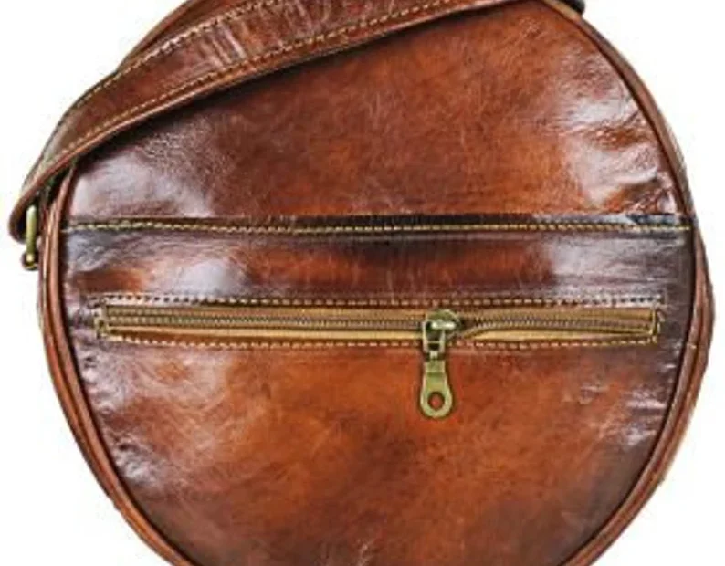 Berber Leather Shoulder Bag - Image 4