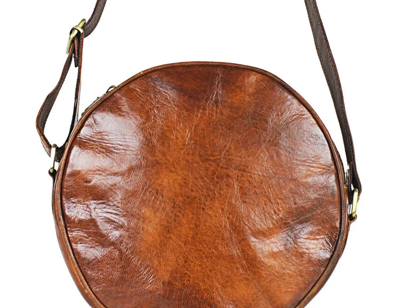 Berber Leather Shoulder Bag - Image 5