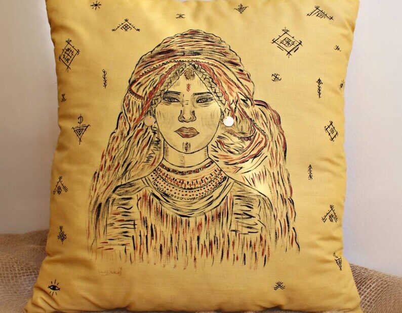 Berber face painting moroccan handpainted - Image 2