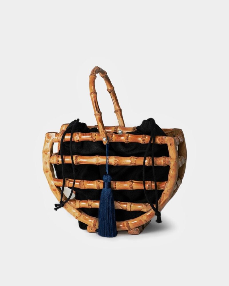 Amazigh Semicircle Bamboo Handbag