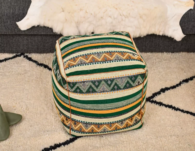 Handmade Boho Poufs, Footstool Pouffe - Image 9