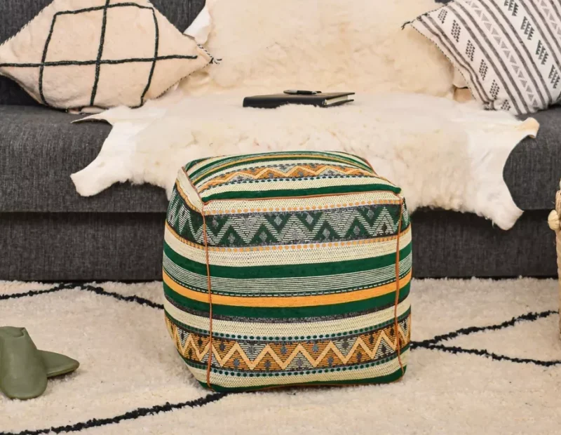 Handmade Boho Poufs, Footstool Pouffe - Image 3