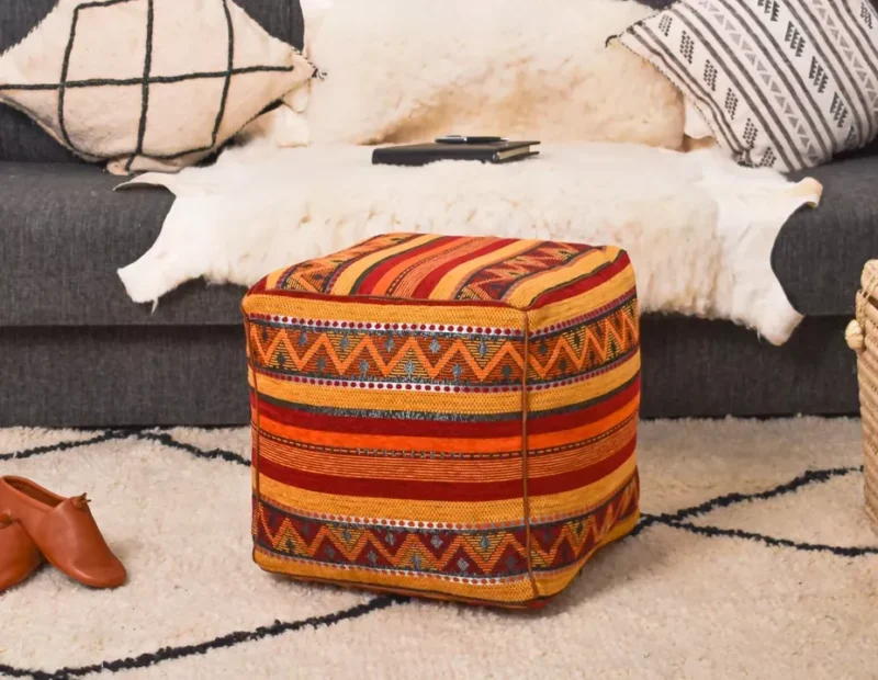 Handmade Boho Poufs, Footstool Pouffe - Image 15