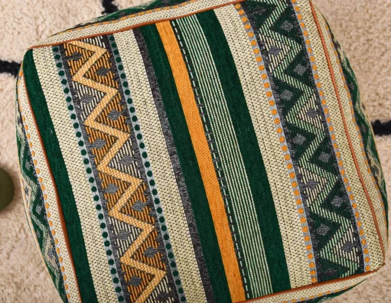 Handmade Boho Poufs, Footstool Pouffe - Image 4