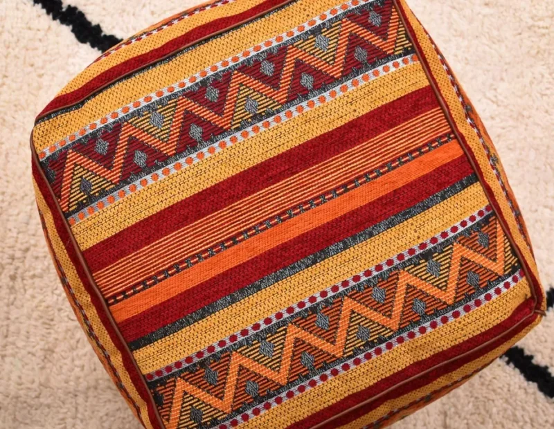 Handmade Boho Poufs, Footstool Pouffe - Image 16