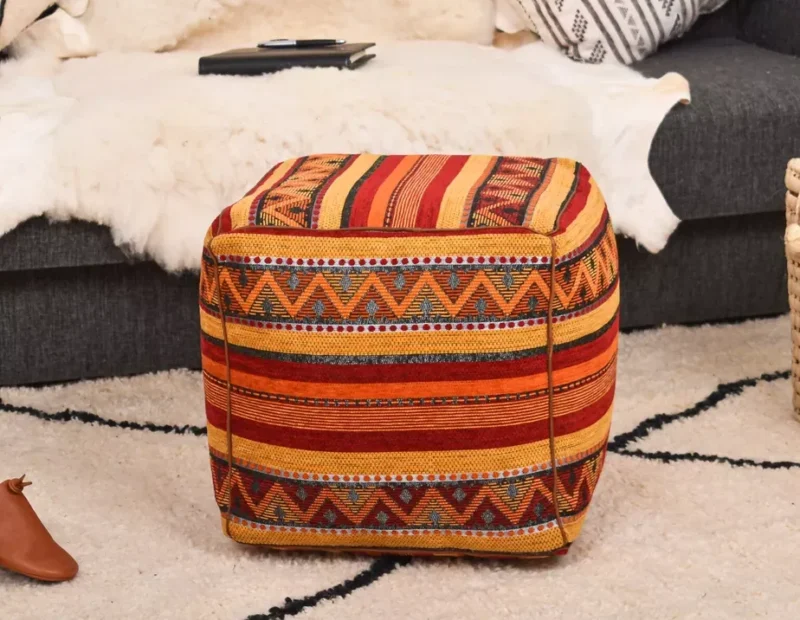 Handmade Boho Poufs, Footstool Pouffe - Image 17