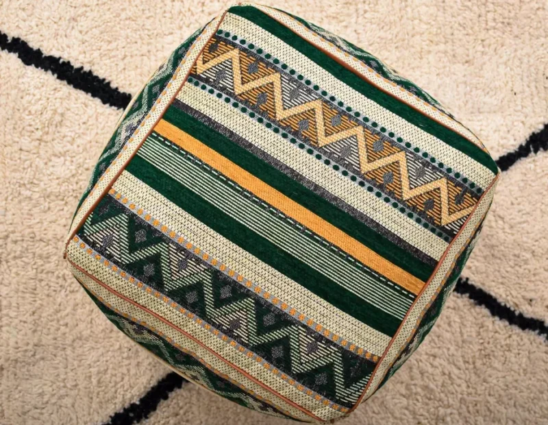 Handmade Boho Poufs, Footstool Pouffe - Image 6