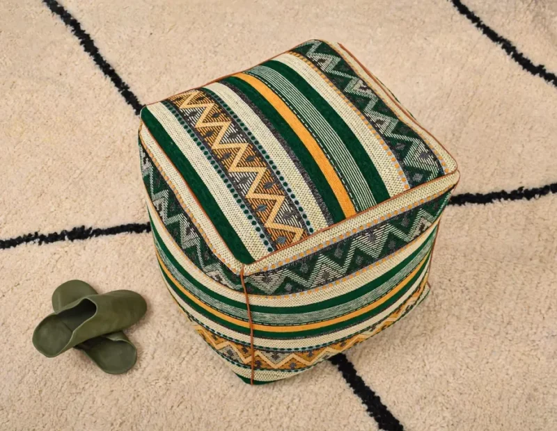 Handmade Boho Poufs, Footstool Pouffe - Image 7
