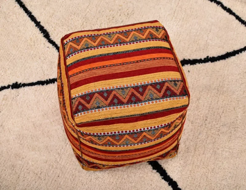Handmade Boho Poufs, Footstool Pouffe - Image 14
