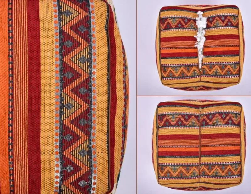 Handmade Boho Poufs, Footstool Pouffe - Image 13