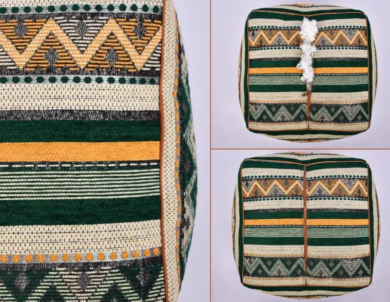 Handmade Boho Poufs, Footstool Pouffe - Image 8