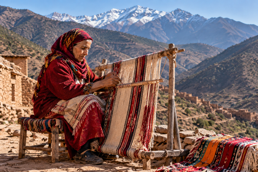 Atlas Mountain Amazigh garments and textiles