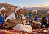 Amazigh musicians performing traditional music