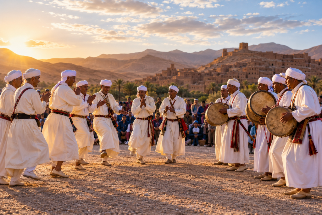 Southern Moroccan Amazigh Ahwash performance