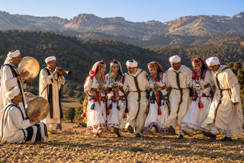 Middle Atlas Ahidous musical performance