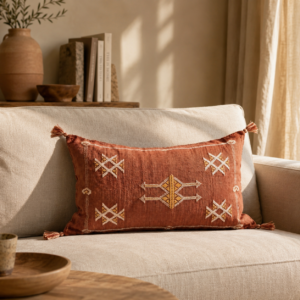 Handwoven Sabra Lumbar Pillow Cover
