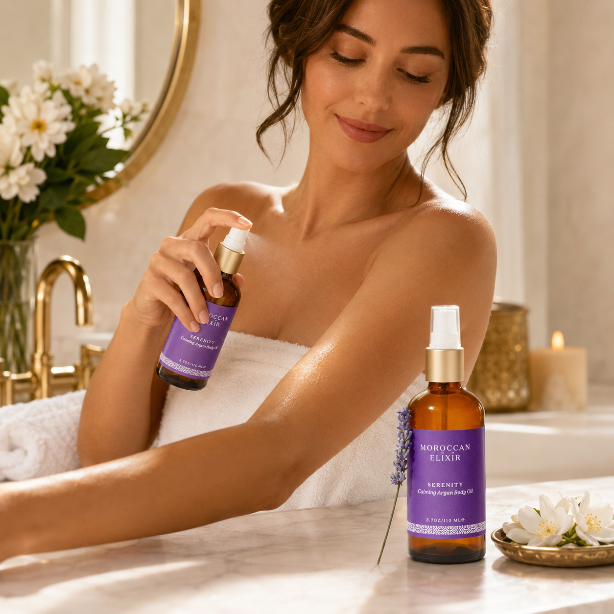 Serenity Calming Argan Body Oil - Image 2
