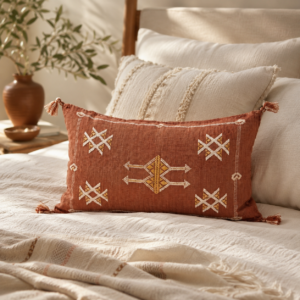 Handwoven Sabra Lumbar Pillow Cover