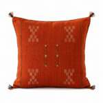 Handwoven Sabra Pillow Cover – Burnt Orange