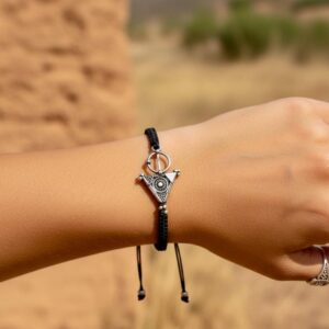 Amazigh Symbol Bracelet – Adjustable Berber-Inspired Cord Bracelet