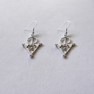 Silver Plated Amazigh Fibula Earrings