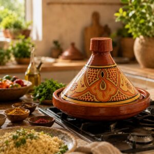 Handmade Moroccan Tagine Cooking Pot – 28cm