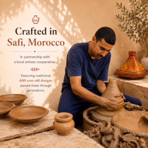 Handmade Moroccan Tagine Cooking Pot – 28cm