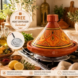 Handmade Moroccan Tagine Cooking Pot – 28cm