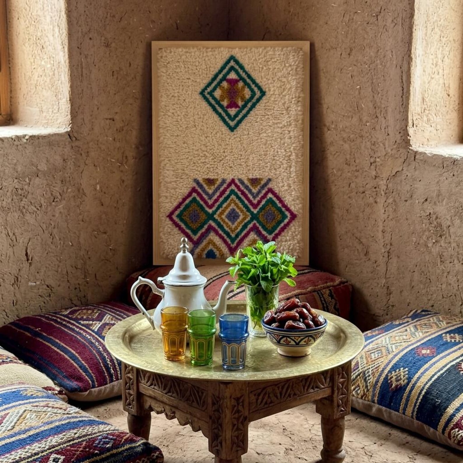 Handcrafted Amazigh Wool Wall Art - Image 7