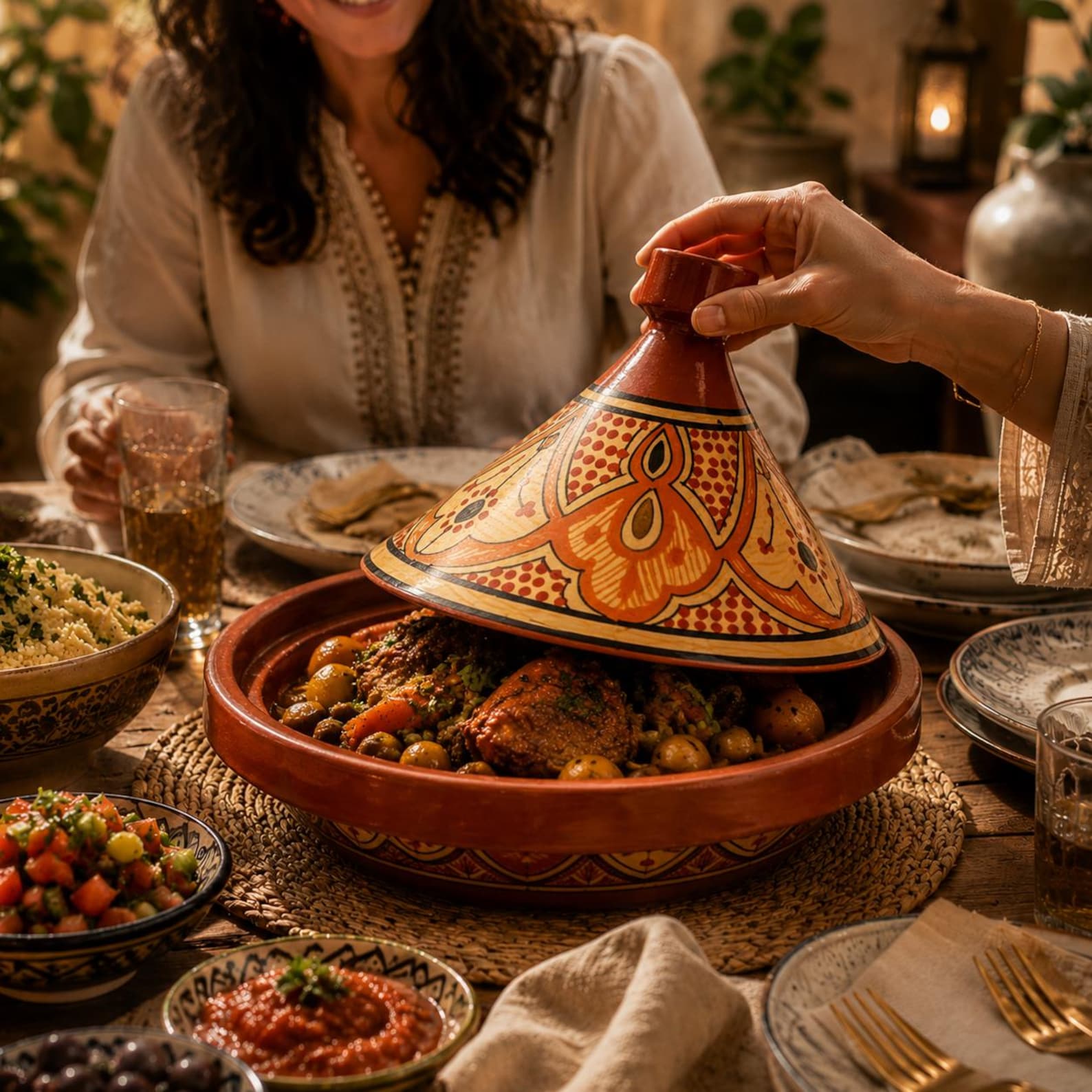 Handmade Moroccan Tagine Cooking Pot – 28cm - Image 12