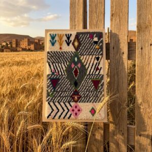 Handcrafted Amazigh Wool Wall Art – Atlas Mountain Inspired