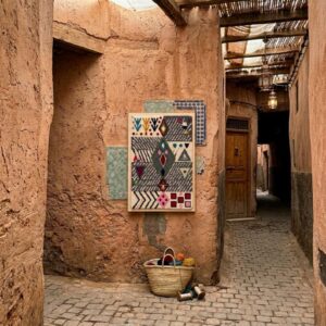Handcrafted Amazigh Wool Wall Art – Atlas Mountain Inspired