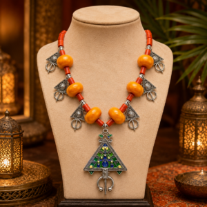 Authentic Amazigh Necklace – Handmade Berber Tribal Jewelry
