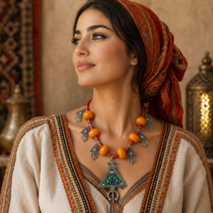 Authentic Amazigh Necklace – Handmade Berber Tribal Jewelry