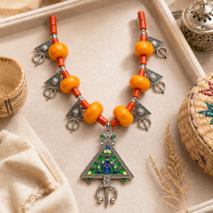 Authentic Amazigh Necklace – Handmade Berber Tribal Jewelry
