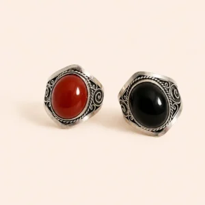 Berber Silver Diamond Ring – Symbolic Berber Finger Jewelry