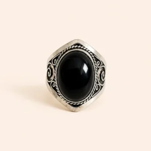 Berber Silver Diamond Ring – Symbolic Berber Finger Jewelry