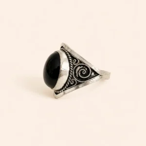 Berber Silver Diamond Ring – Symbolic Berber Finger Jewelry