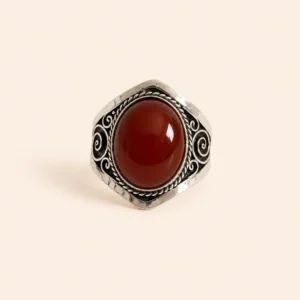Berber Silver Diamond Ring – Symbolic Berber Finger Jewelry