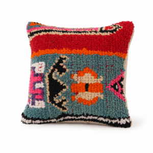 Amazigh Boucherouite Pillow Cover