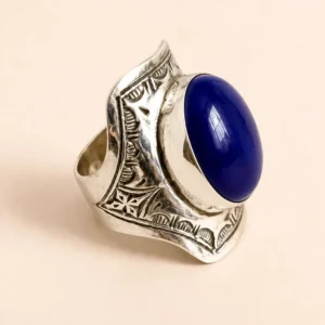 Amazigh Silver Geometric Ring – Amazigh Geometric Ring