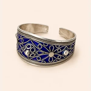 Amazigh Silver Bracelet – Moroccan Accent for Daily Wear