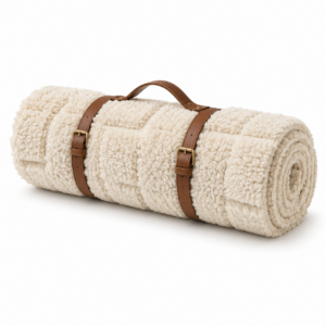 Ivory Textured Wool Rug – Handmade Berber Minimalist Rug