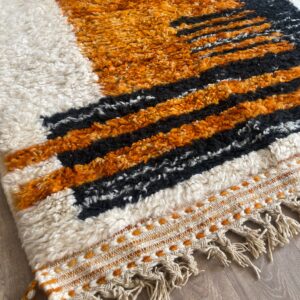 Colorful Berber Beni Ourain Wool Rug – Custom Moroccan Floor Textile